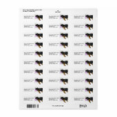 Sleepy Rottweiler Return Address Labels (Full Sheet)