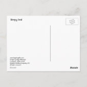 Sleepy Seal Briefkaart (Achterkant)