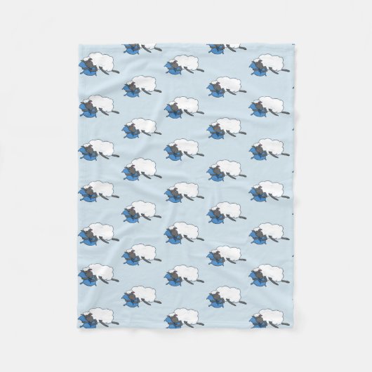 Sleepy Sheepy Fleece Blanket Deken (Voorkant)
