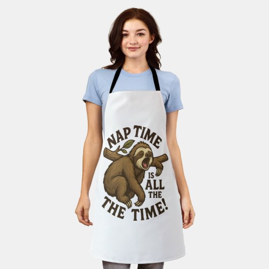 Sleepy Sloth Funny Schort (Gedragen)