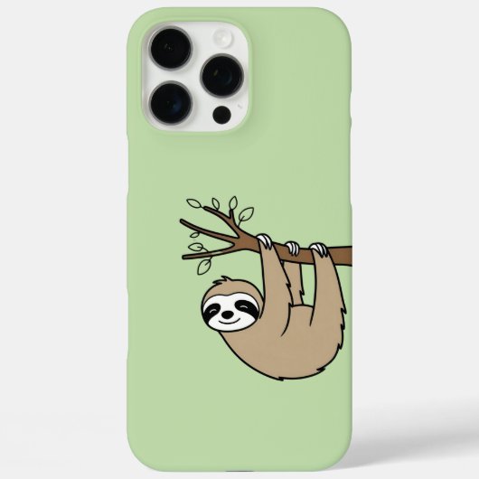 Sleepy Sloth on Branch – Relaxing Green Case-Mate iPhone Case (Achterkant)