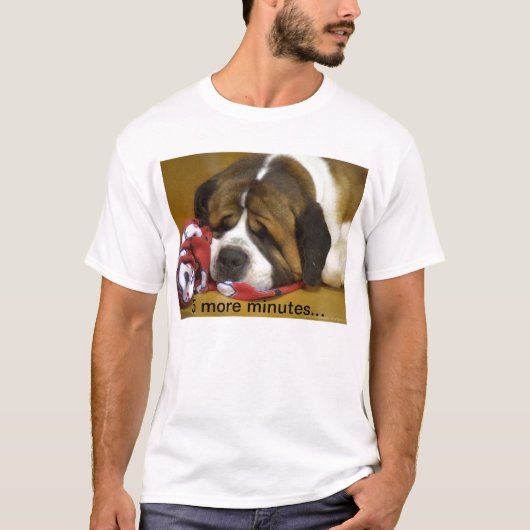 Sleepy St Bernard T-shirt (Voorkant)