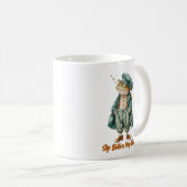 Sleepy Vintage Frog Coffee Mug (Devant droit)
