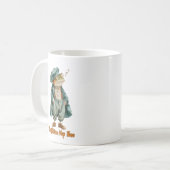 Sleepy Vintage Frog Coffee Mug (Devant gauche)