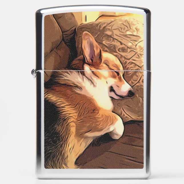 Sleepy Welsh Corgi (Voorkant)