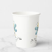 Sleepy Whimsical Dragonfly Paper Cup Papieren Bekers (Rechts)