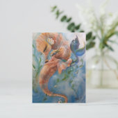 Sleepy Zee Horse Briefkaart (Staand voorkant)