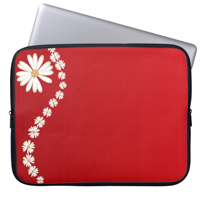 Sleeve op rode laptop (Voorkant)