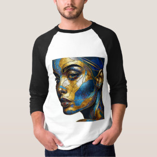 Sleeve Raglan T-shirt met een art expressie -2
