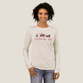 Sleigh All Day Christmas Tri-Blend Shirt