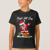 Sleigh All Day Dabbing Santa Funny Christmas Xmas T-shirt (Voorkant)