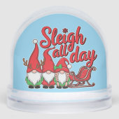 Sleigh All Day Gnomes Sneeuwbol (Voorkant)