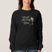 Sleigh All Day Rosé Christmas Sweatshirt (Devant)