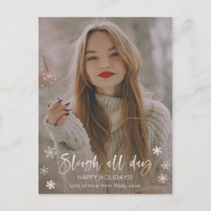 Sleigh All Day Sassy Holiday Kaart voor Singleton