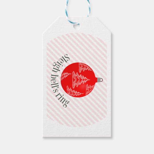Sleigh bells ring cadeaulabel (Voorkant)