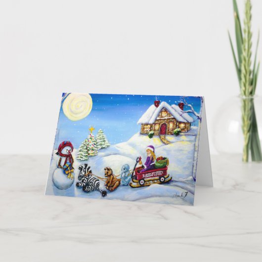 Sleigh Bells Ring Carte de Noël (Devant)