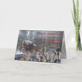 SLEIGH BELLS RING Carte de Noël (Dos)