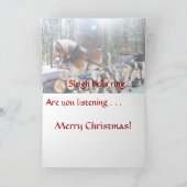 SLEIGH BELLS RING Carte de Noël (Intérieur)