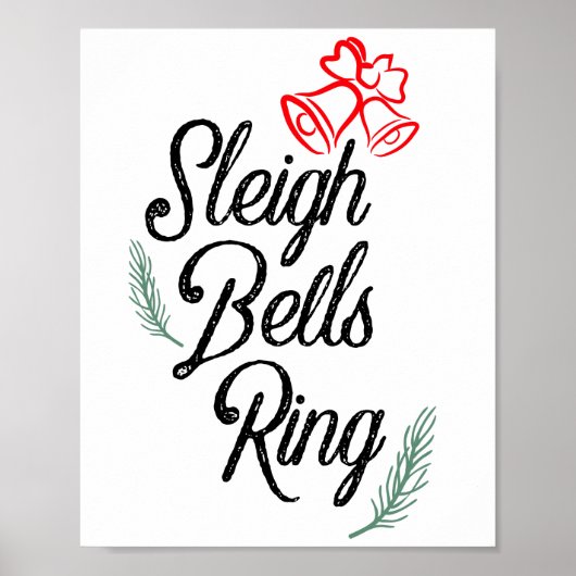Sleigh Bells Ring/Classic kerstdecor Poster (Voorkant)