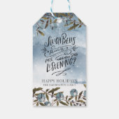 Sleigh Bells Ring Luister je Kerstmis Cadeaulabel (Achterkant)