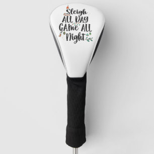 Sleigh de hele dag spel de hele nacht grappig golfheadcover