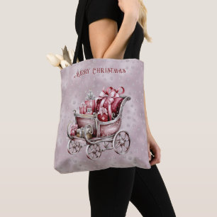 Sleigh De Noël Avec Cadeaux Sac fourre-tout De Vac