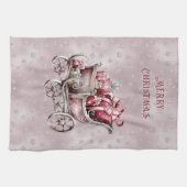 Sleigh De Noël Avec Cadeaux Serviettes De Cuisine (Horizontal)