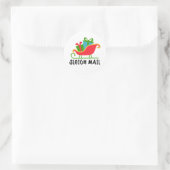 Sleigh Mail Classic Round Sticker (Tas)