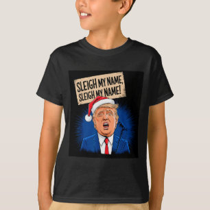 Sleigh M'n Naam Sleigh M'n Naam Grappige Trump Zin T-shirt