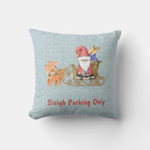Sleigh Parking only Kerstmis Kussen