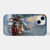 Sleigh Père Noël à cheval de Noël (Verso Horizontal)