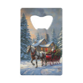 Sleigh Père Noël à cheval de Noël (Dos)