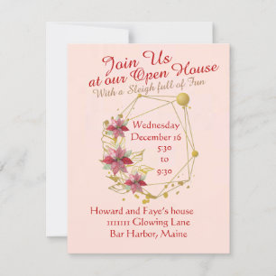 Sleigh Plein de vacances amusantes Invitation