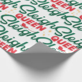 Sleigh Queen Sleigh kerst Cadeaupapier (Hoek)