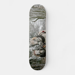 Sleigh Ride in het Snowy Forest Skateboard