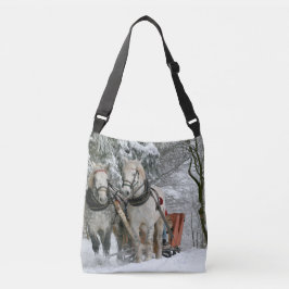 Sleigh Ride in Winter Wonderland Crossbody Tas