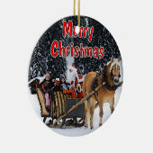 Sleigh Ride Keramisch Ornament (Rechts)