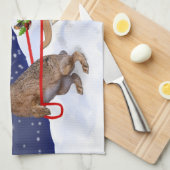 Sleigh Ride Kitchen Towel Theedoek (Quarter Fold)
