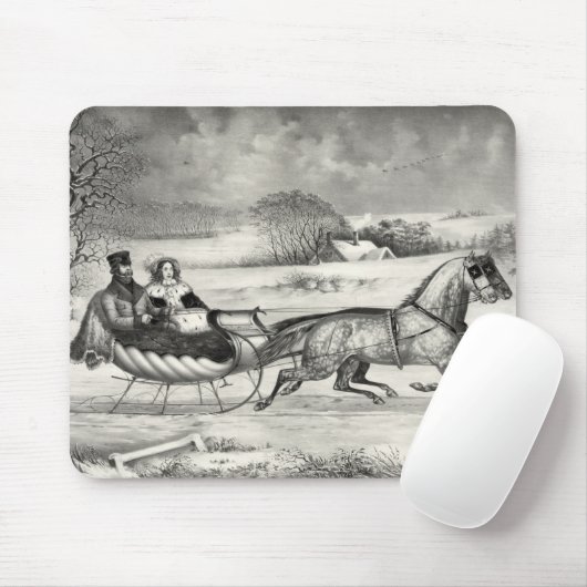 Sleigh Ride mousepad Muismat (Met muis)