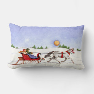 Sleigh Ride - Pillow Kussen
