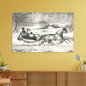 "Sleigh Ride" verpakt canvas print (Insitu (Woonkamer))