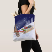 Sleigh Rond Tout Sur Le Sac D'Impression (De près)