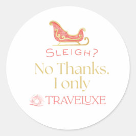 Sleigh? Ronde Sticker