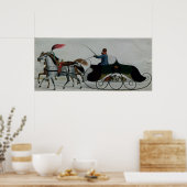 Sleigh van paard poster (Keuken)