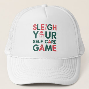 Sleigh Your Self Care Game Kerst Wellness Trucker Pet