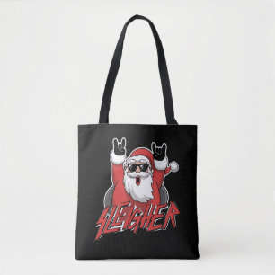 Sleigher Kerstman Metal Kerst Grappig Hagel Draagtas