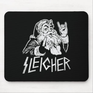 Sleigher Sinterklaas Rock On Goth Zware Metalen Ke Muismat