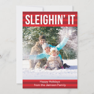 Sleighin het de Kaart van de Vakantie