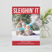 Sleighin il carte de vacances (Debout devant)