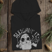 Sleighin It Grappige Santa Sleigh Kerstmis Hoodie